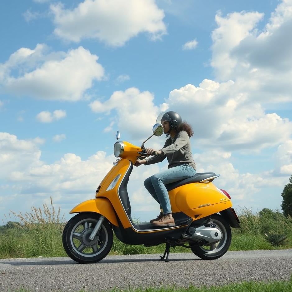 Dream : Using a scooter in a dream