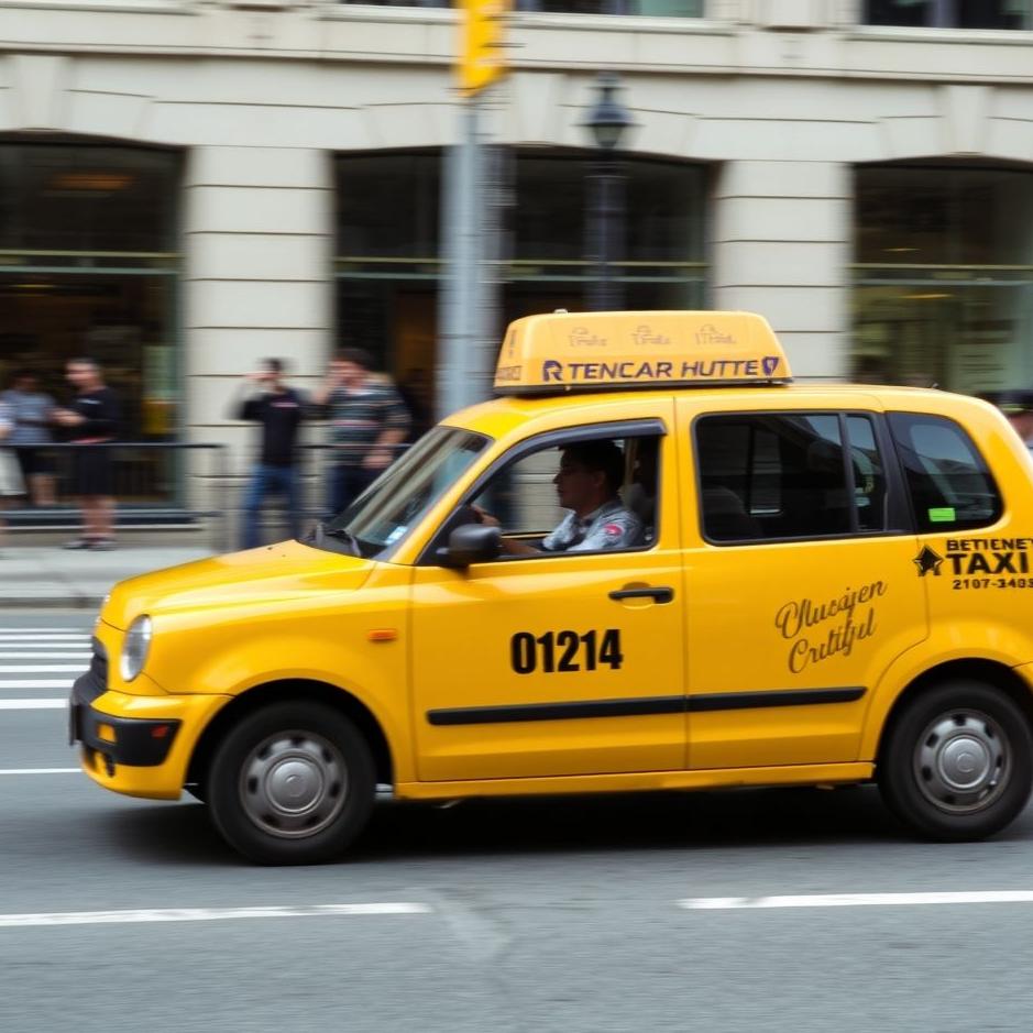 Dream : Using a yellow taxi