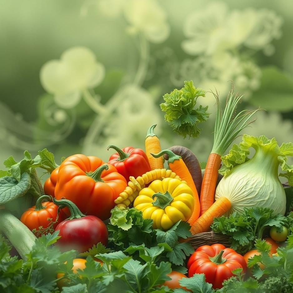 Dream : Varieties of vegetables in a dream