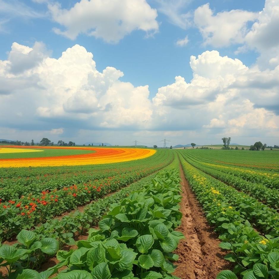 Dream : Vegetable and fruit field in a dream