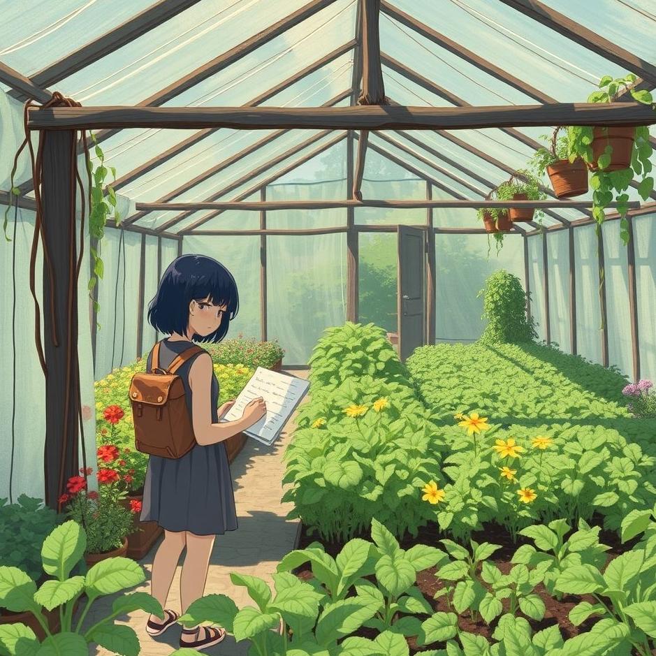 Dream : Vegetable greenhouse in a dream
