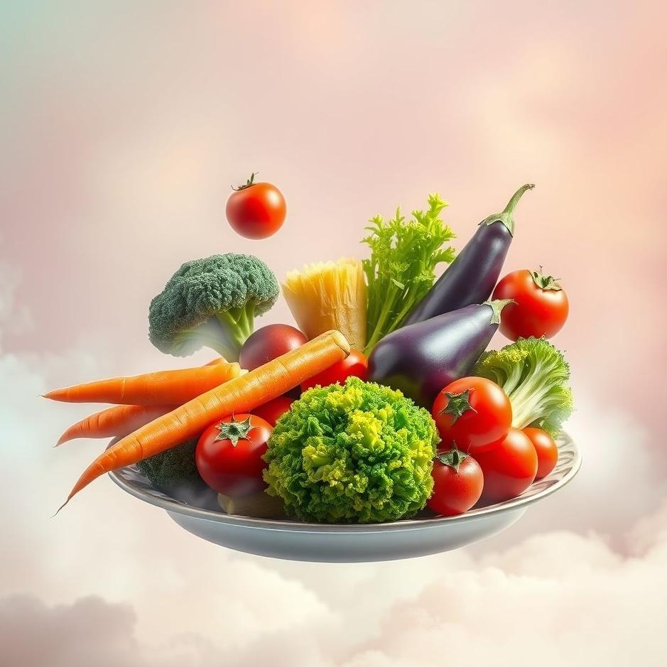 Dream : Vegetable plate in a dream