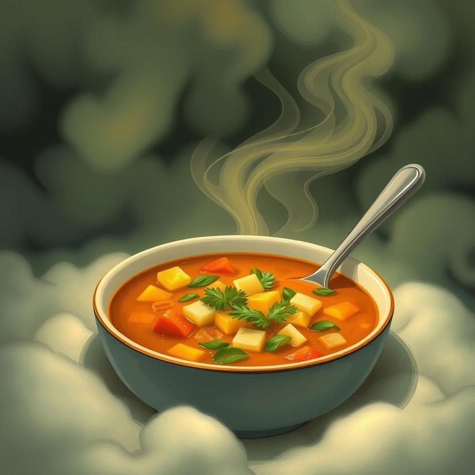 Dream : Vegetable soup in a dream