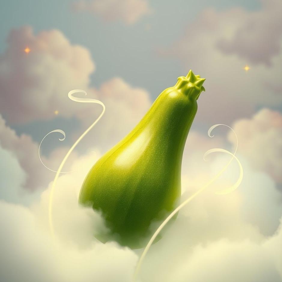 Dream : Vegetable zucchini in a dream