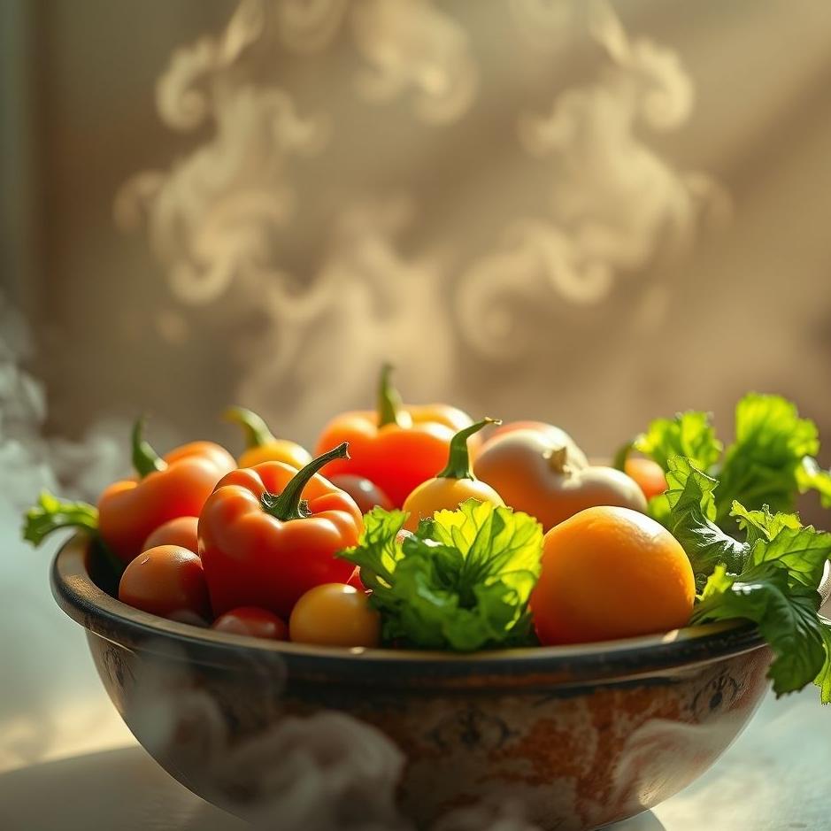Dream : Vegetables in a basin in a dream