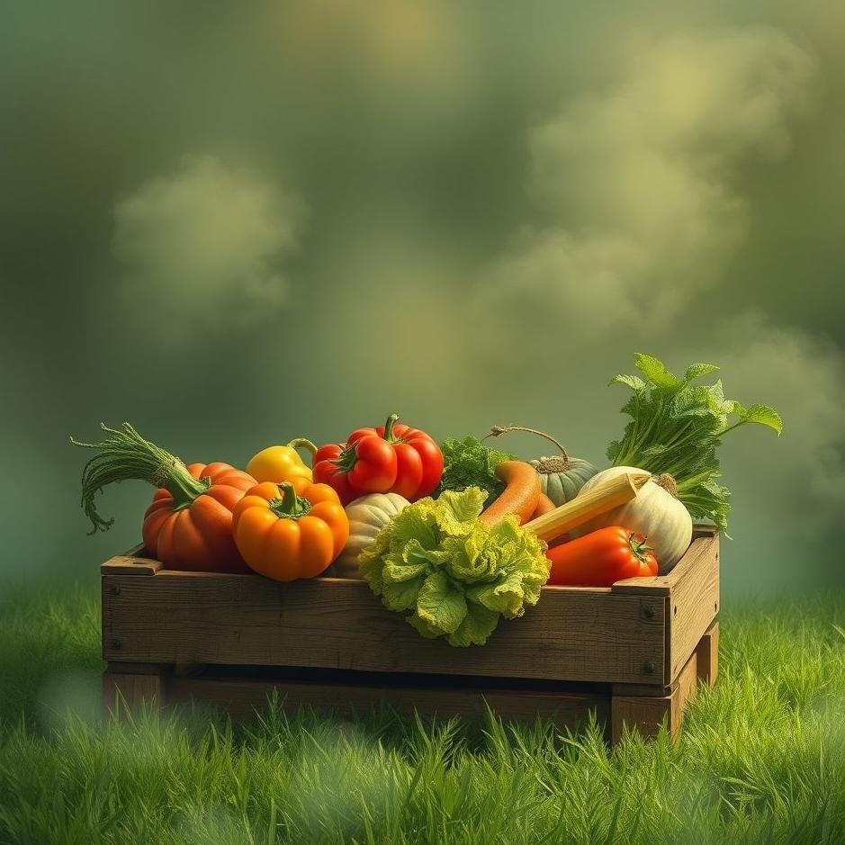 Dream : Vegetables in a crate in a dream