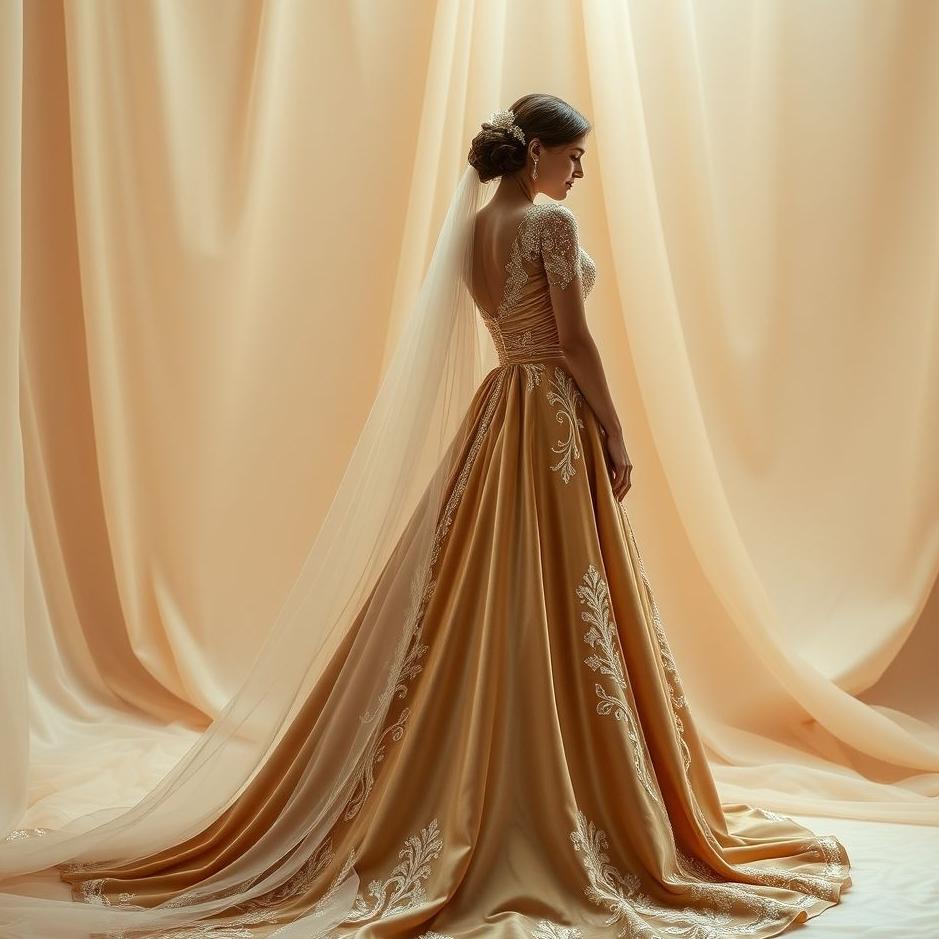 Dream : Velvet wedding dress in a dream