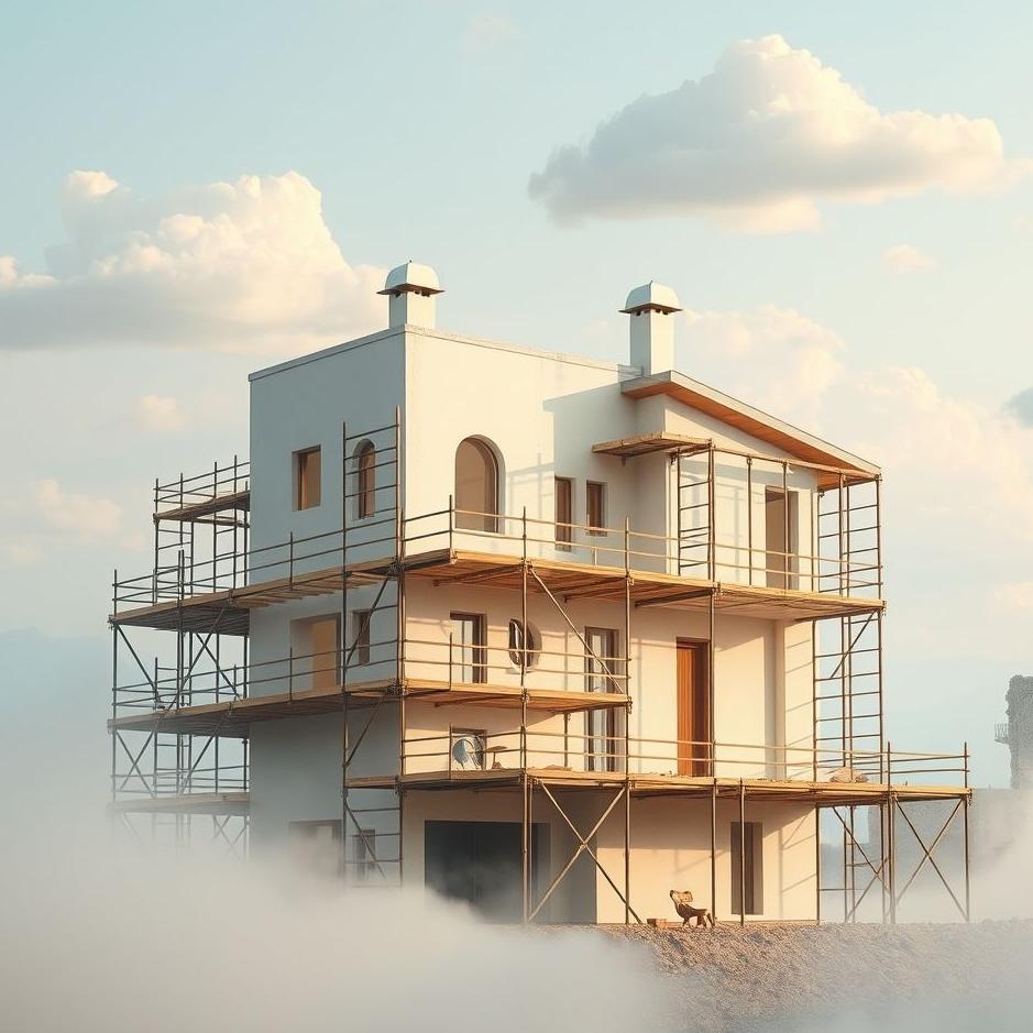 Dream : Villa under construction in a dream