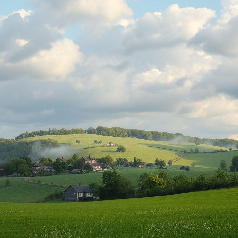 Dream : Village and a field in a dream