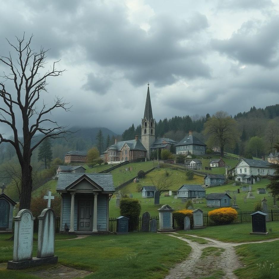 Dream : Village cemetery in a dream