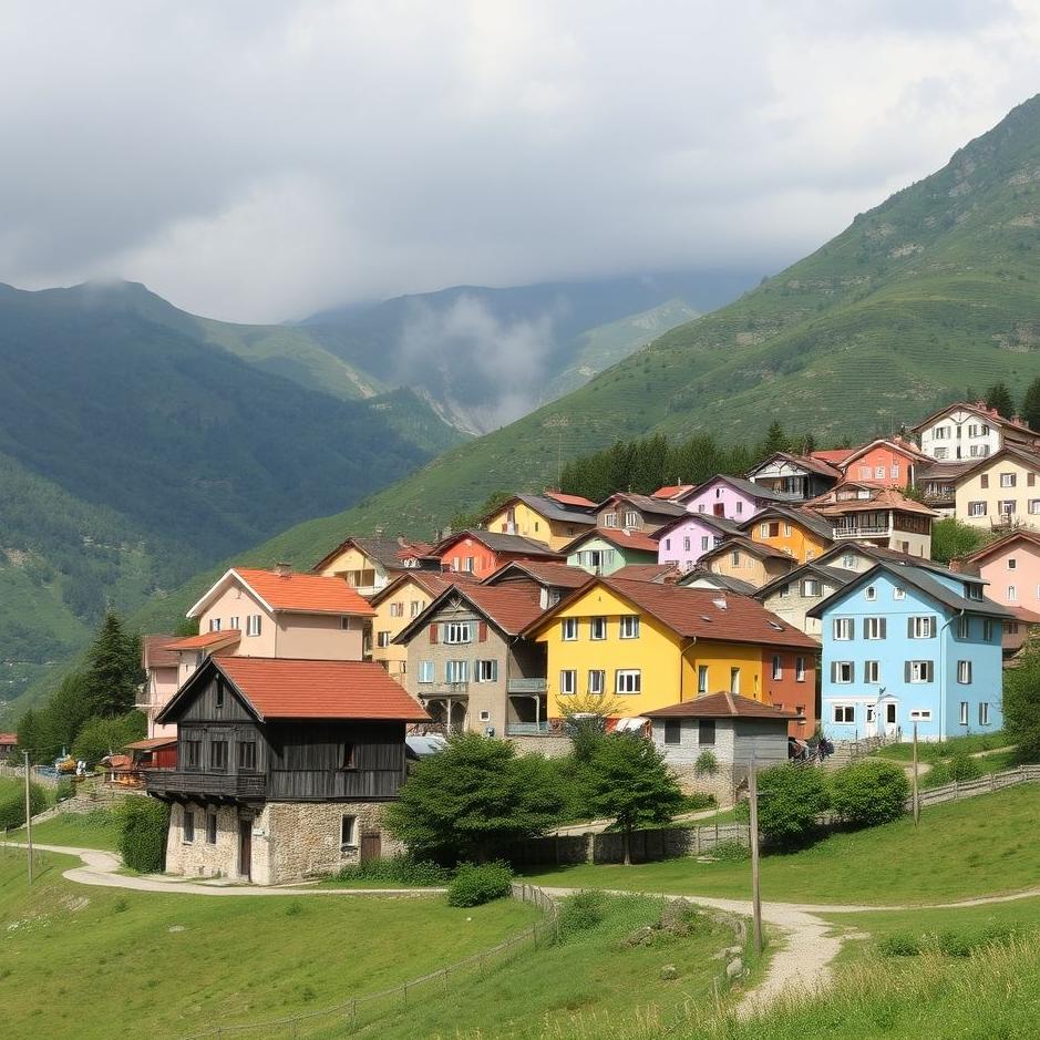 Dream : Village colored shirt in a dream