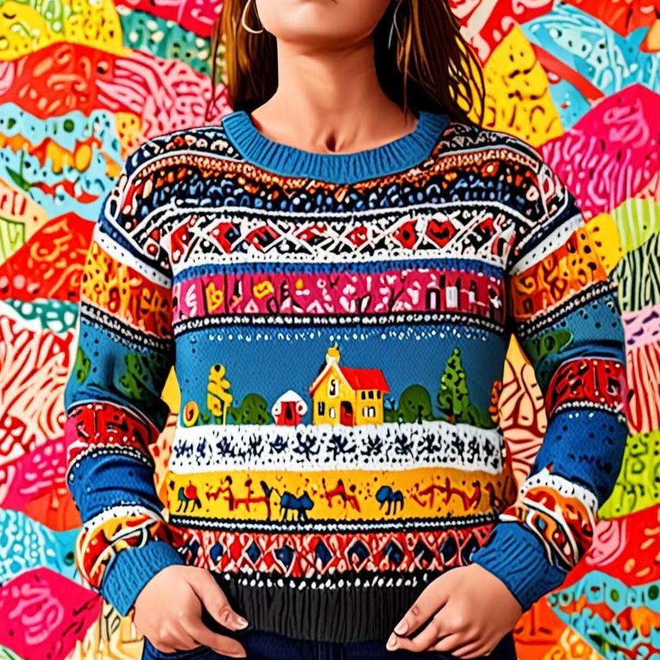 Dream : Village colored sweater in a dream