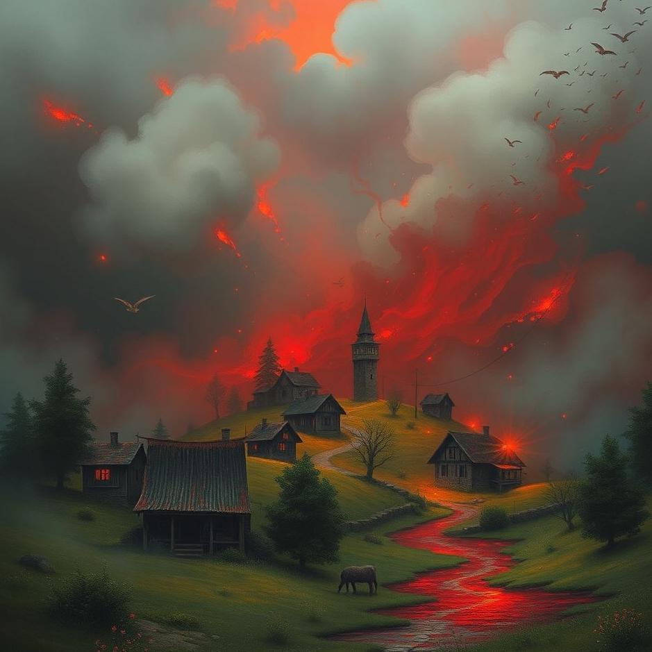 Dream : Village full of red blood in a dream