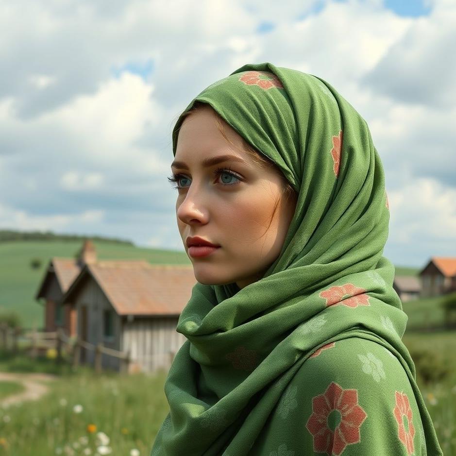 Dream : Village green headscarf in a dream