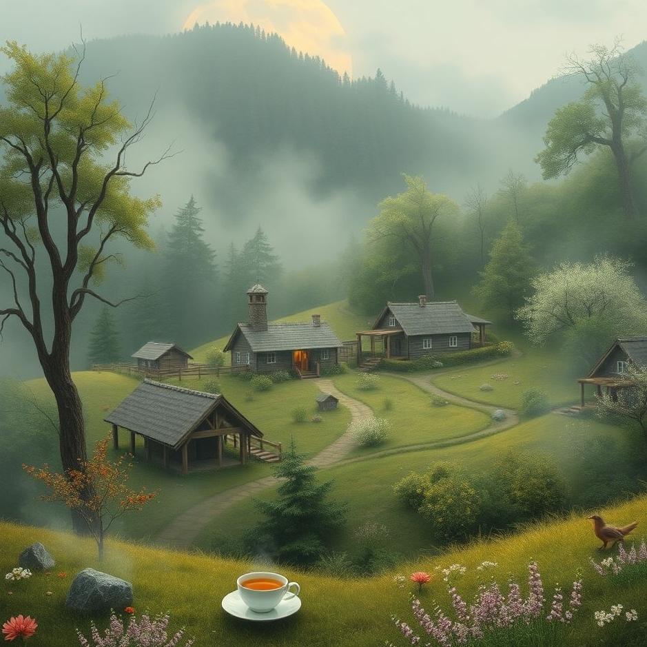 Dream : Village tea in a dream