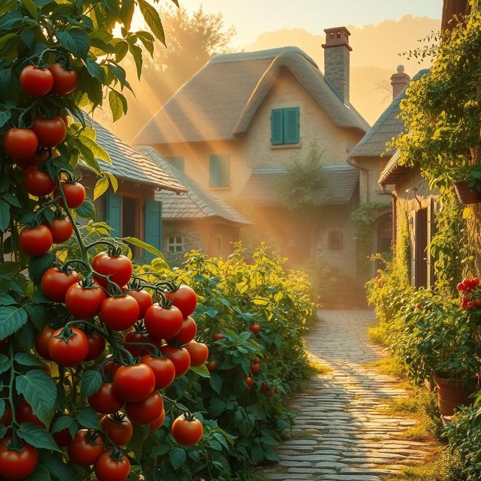 Dream : Village tomato in a dream