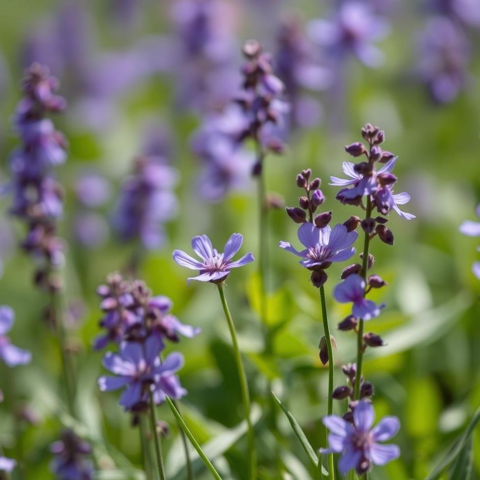 Dream : Violet flowers in a dream