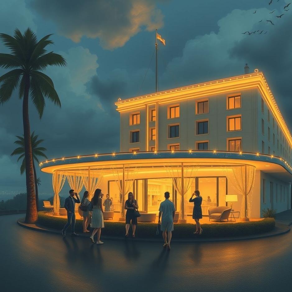 Dream : Visit the hotel with friends in the dream