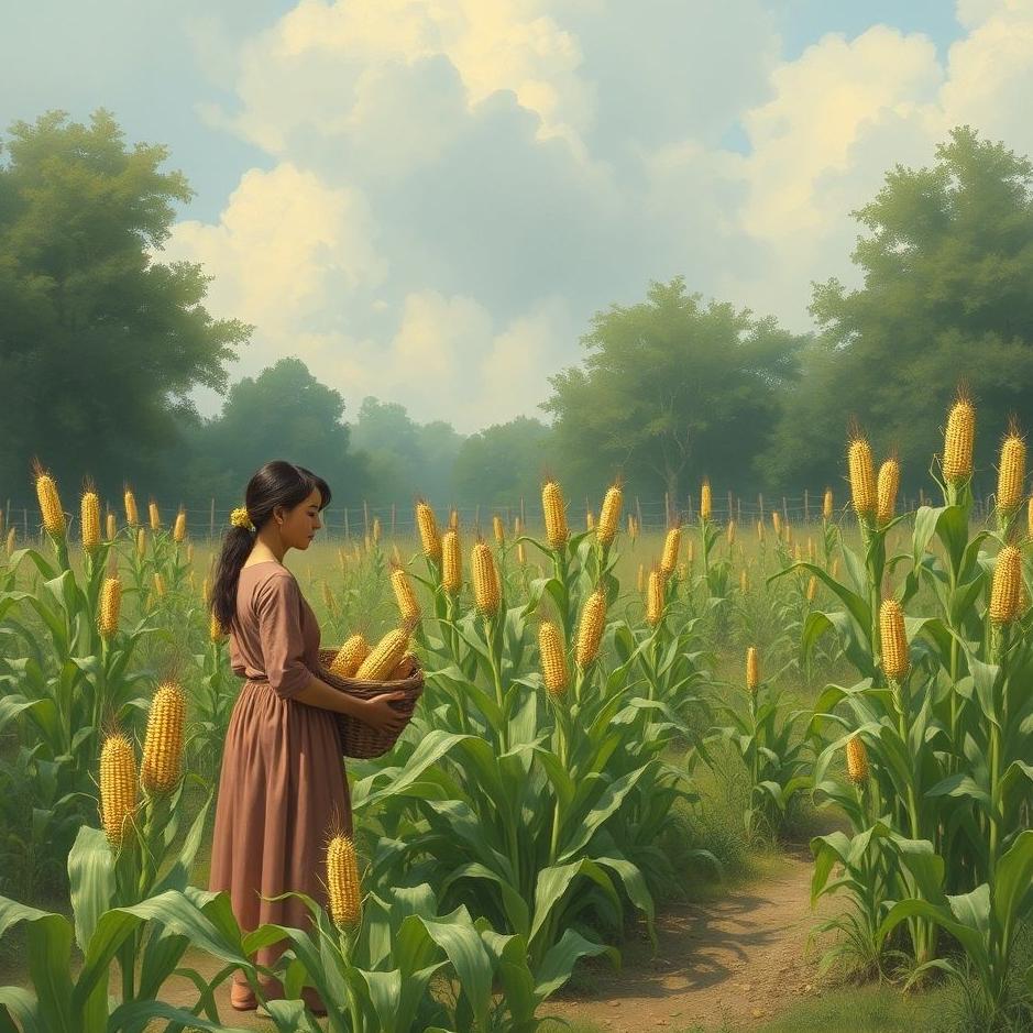 Dream : Visit to collect corn in the garden in the dream