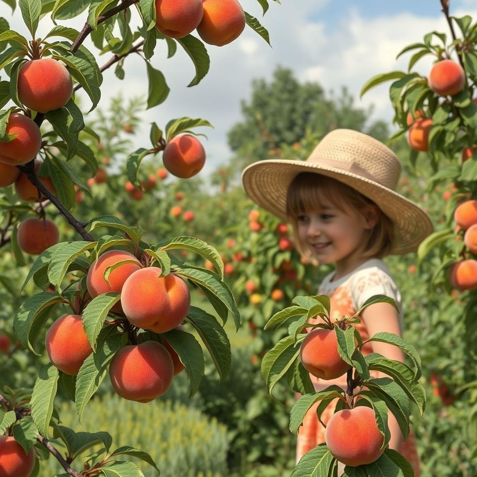 Dream : Visit to collect peaches in the garden in the dream