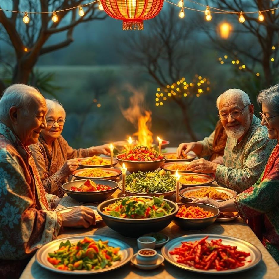 Dream : Visit to feast with family elders in the dream