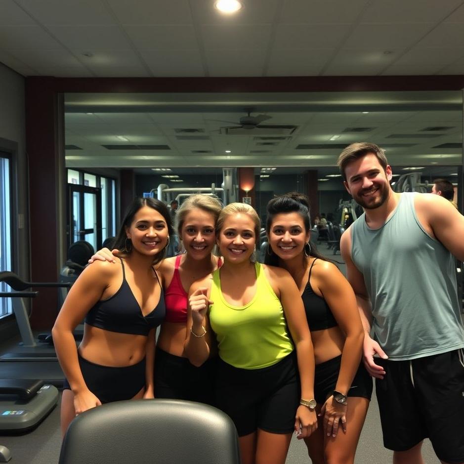 Dream : Visit to the gym with friends in the dream