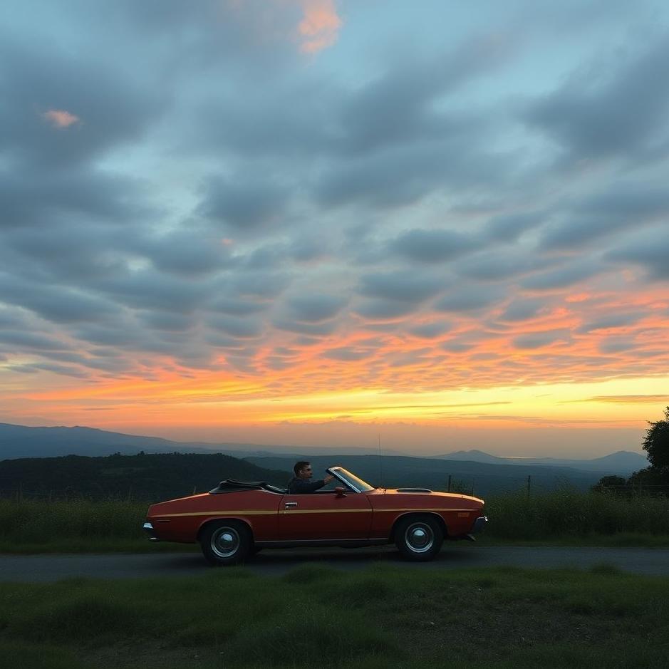 Dream : Visit to the roof by car in the dream