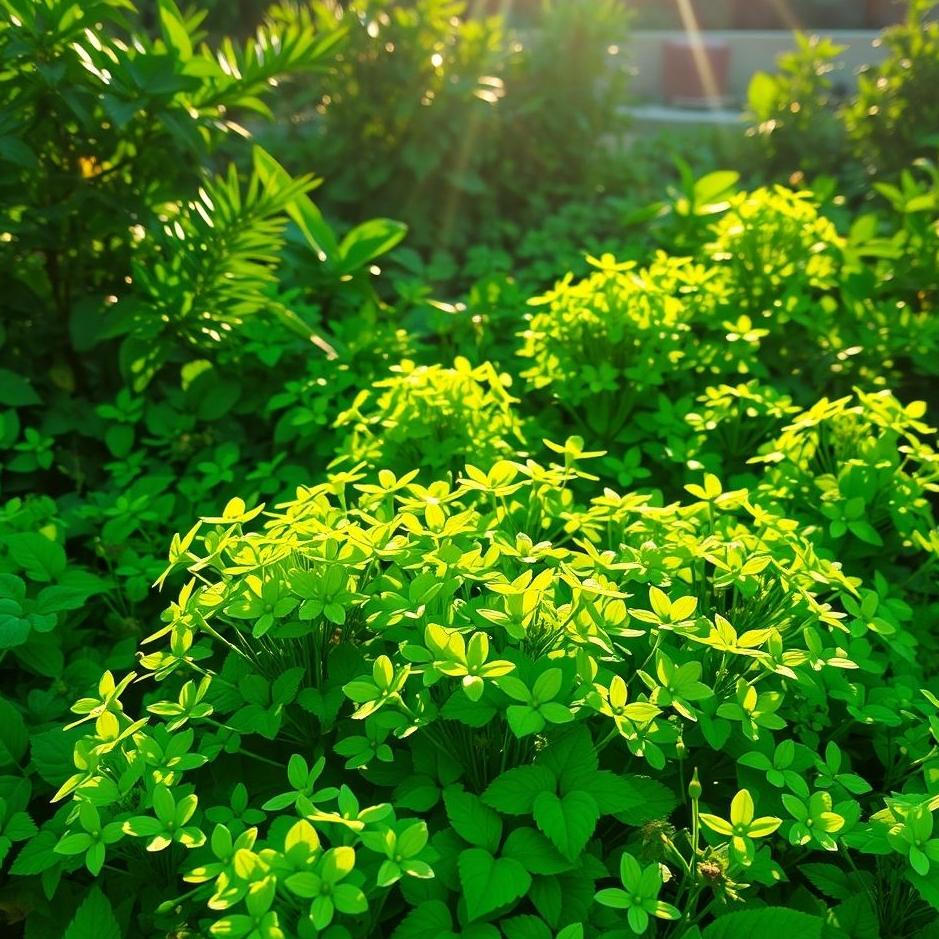 Dream : Vivid green flowers 