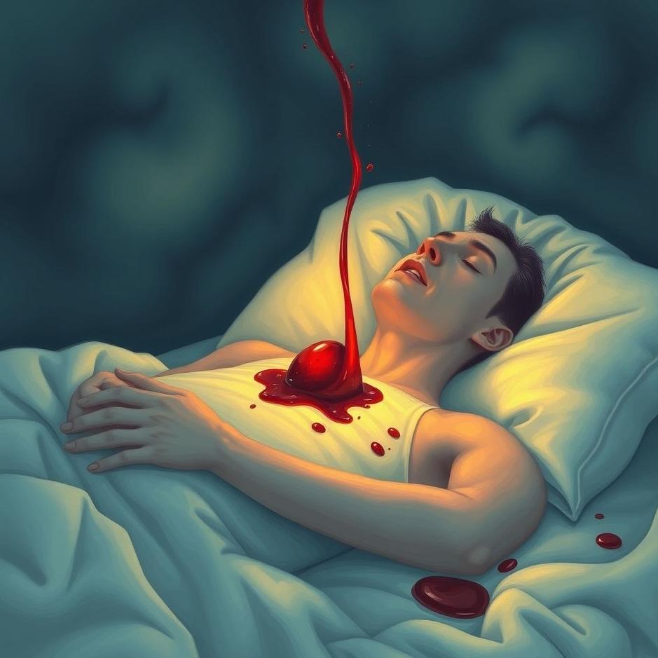 Dream : Vomiting a blood clot in a dream