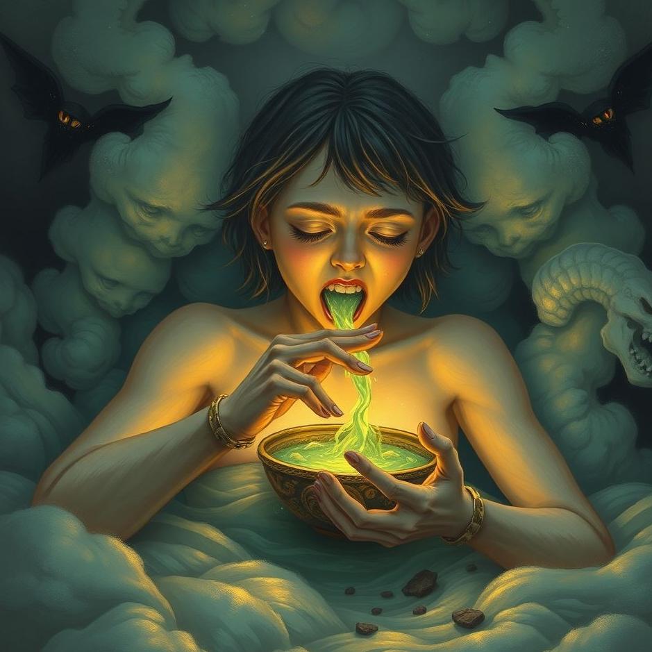 Dream : Vomiting an amulet in a dream