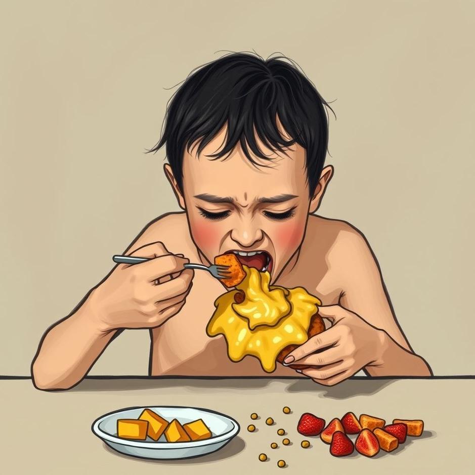 Dream : Vomiting and eating