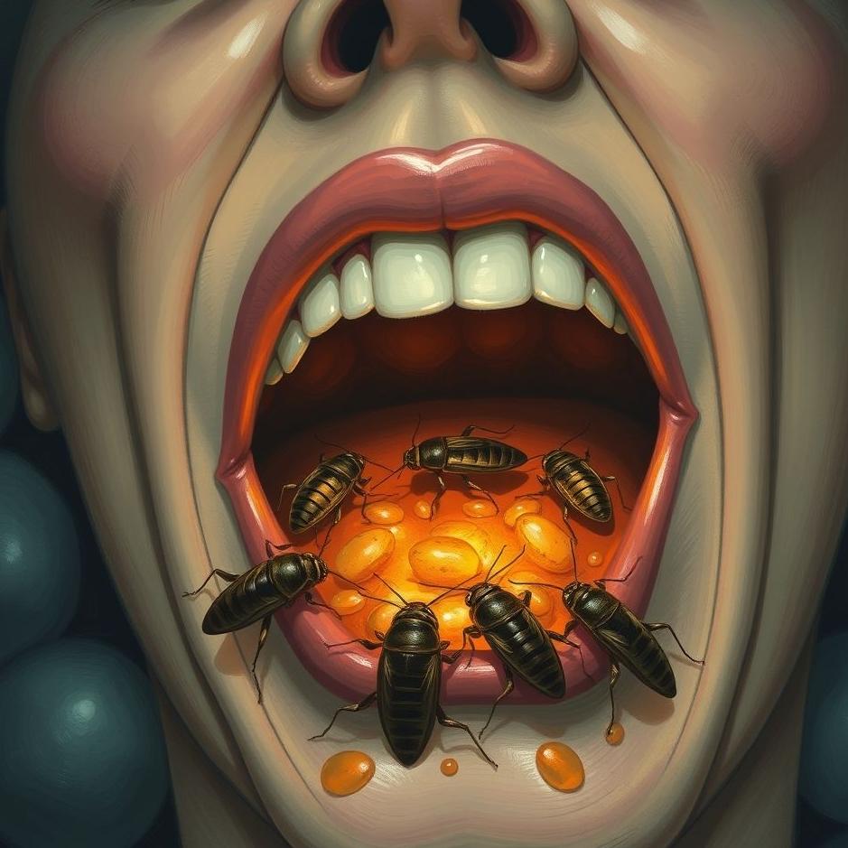 Dream : Vomiting cockroaches from the mouth in the dream