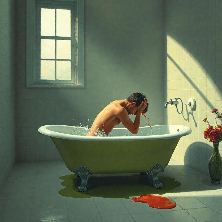Dream : Vomiting in a bath