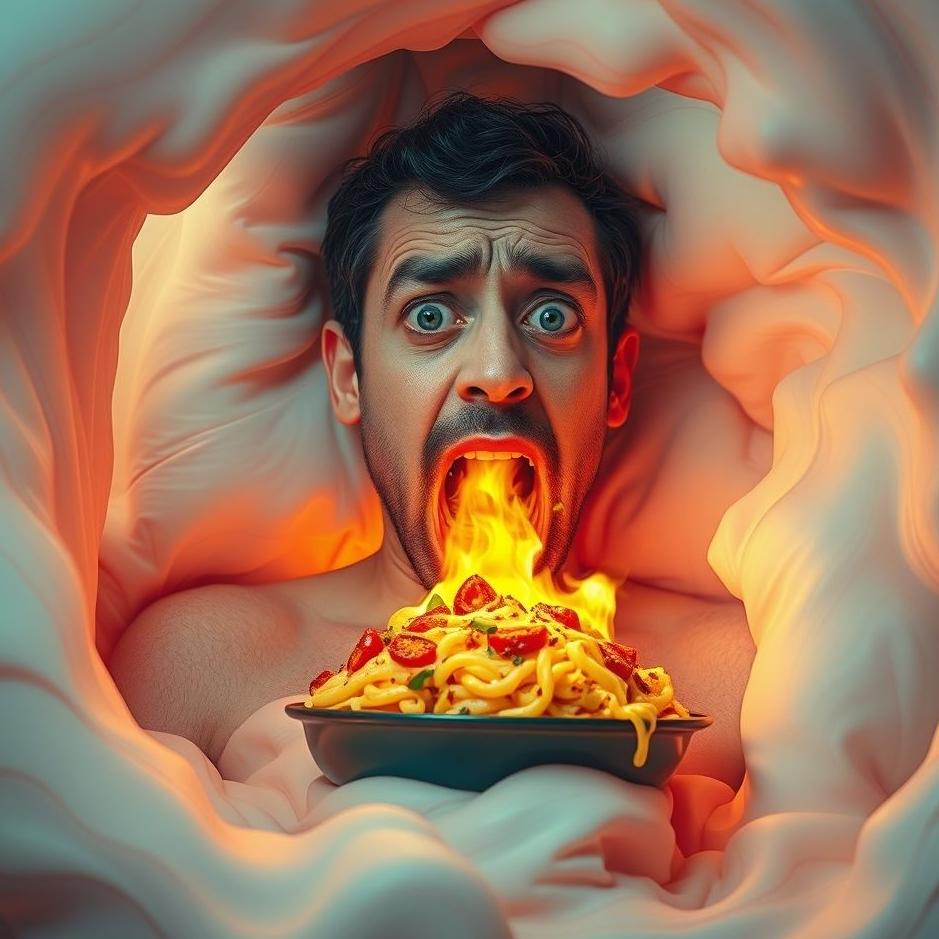 Dream : Vomiting menemen in a dream