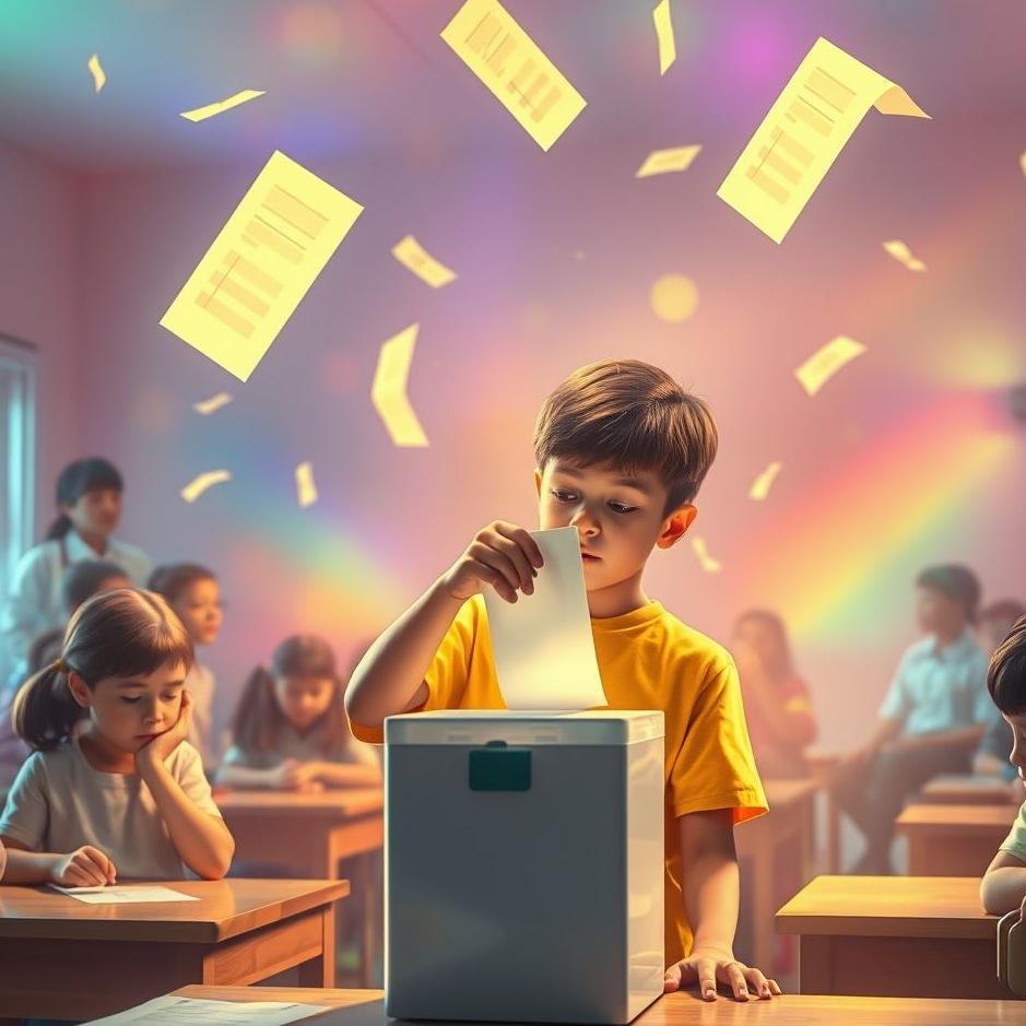 Dream : Voting at school in a dream