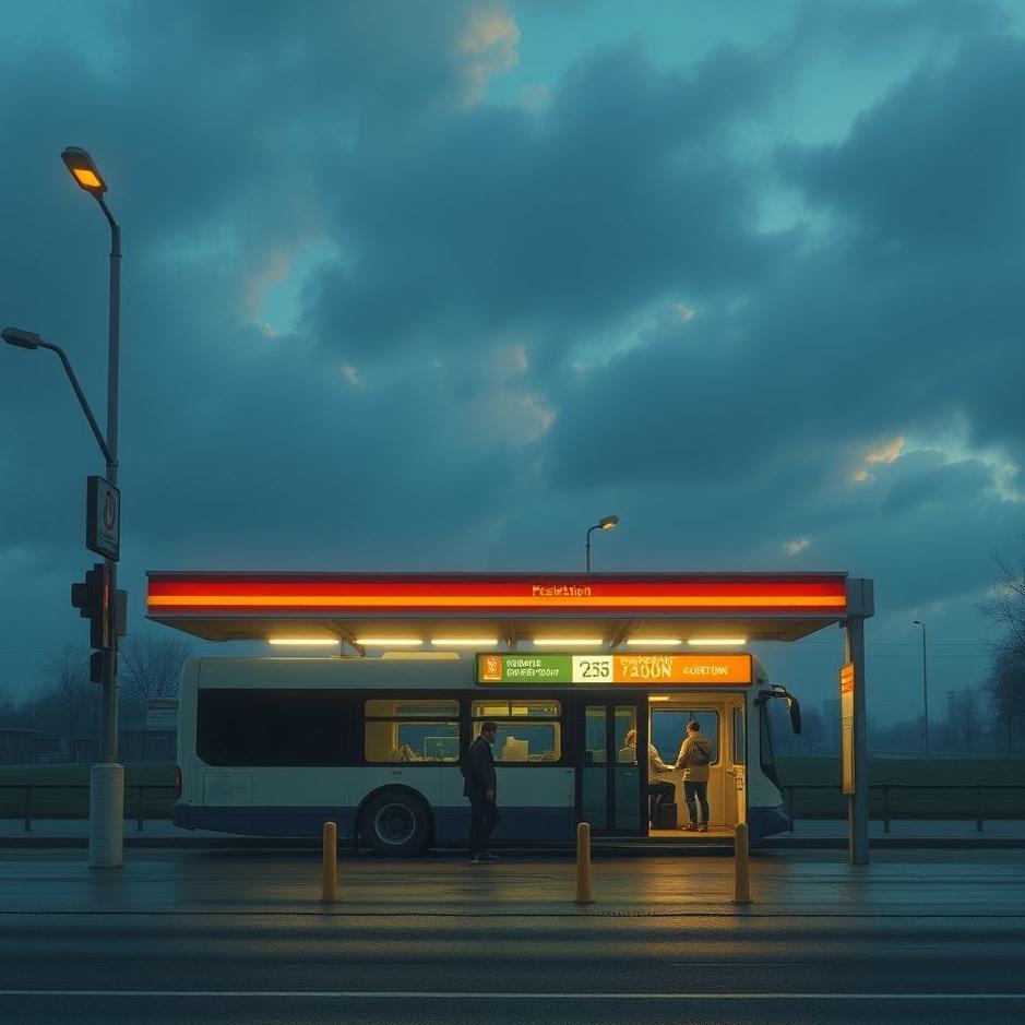 Dream : Waiting at the bus station in a dream