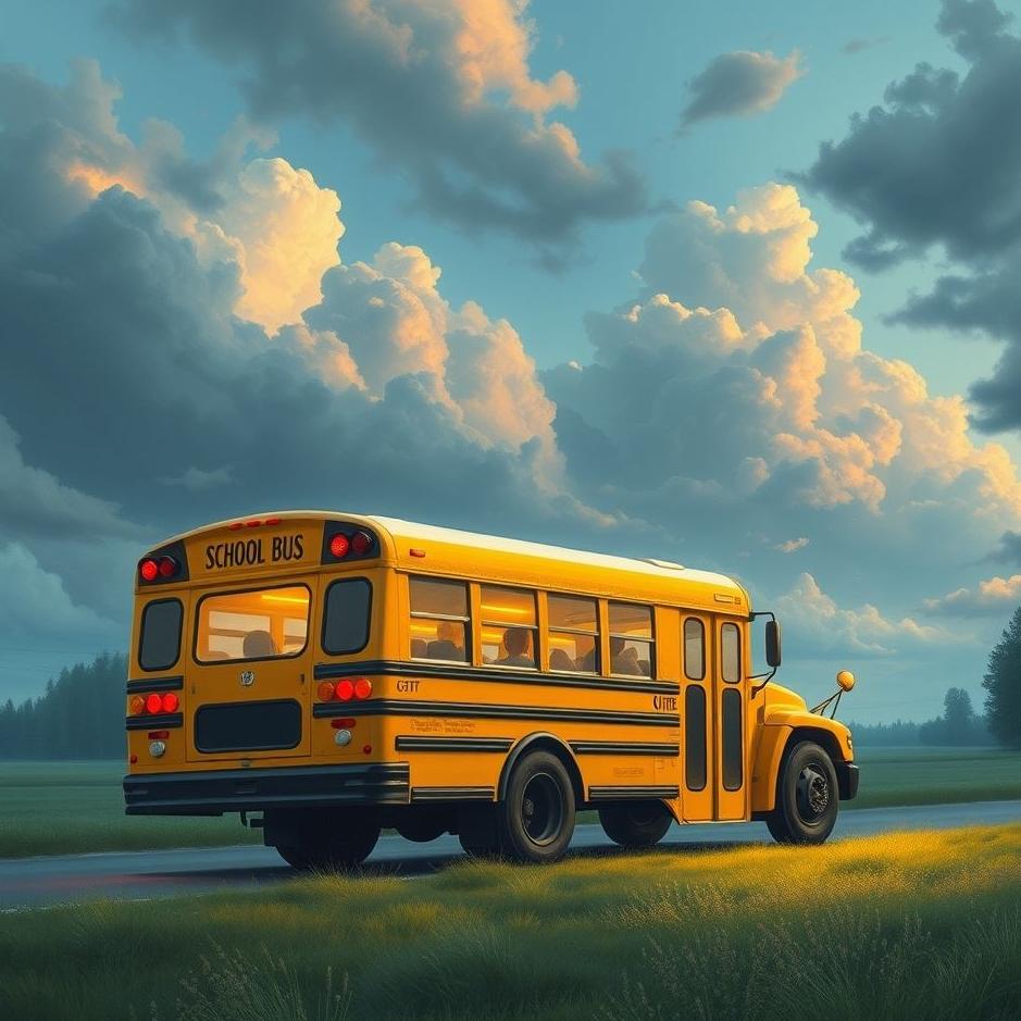 Dream : Waiting for a school bus in a dream