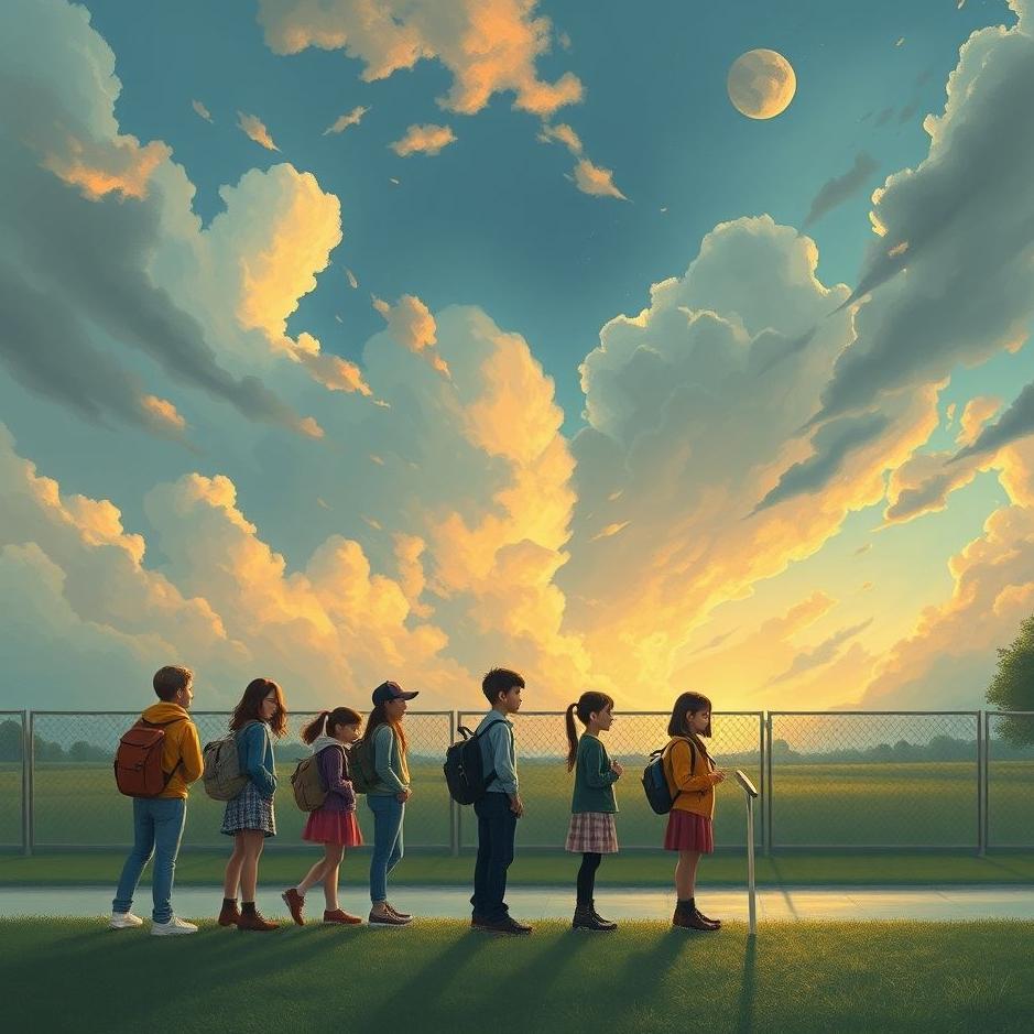 Dream : Waiting in line at school in a dream