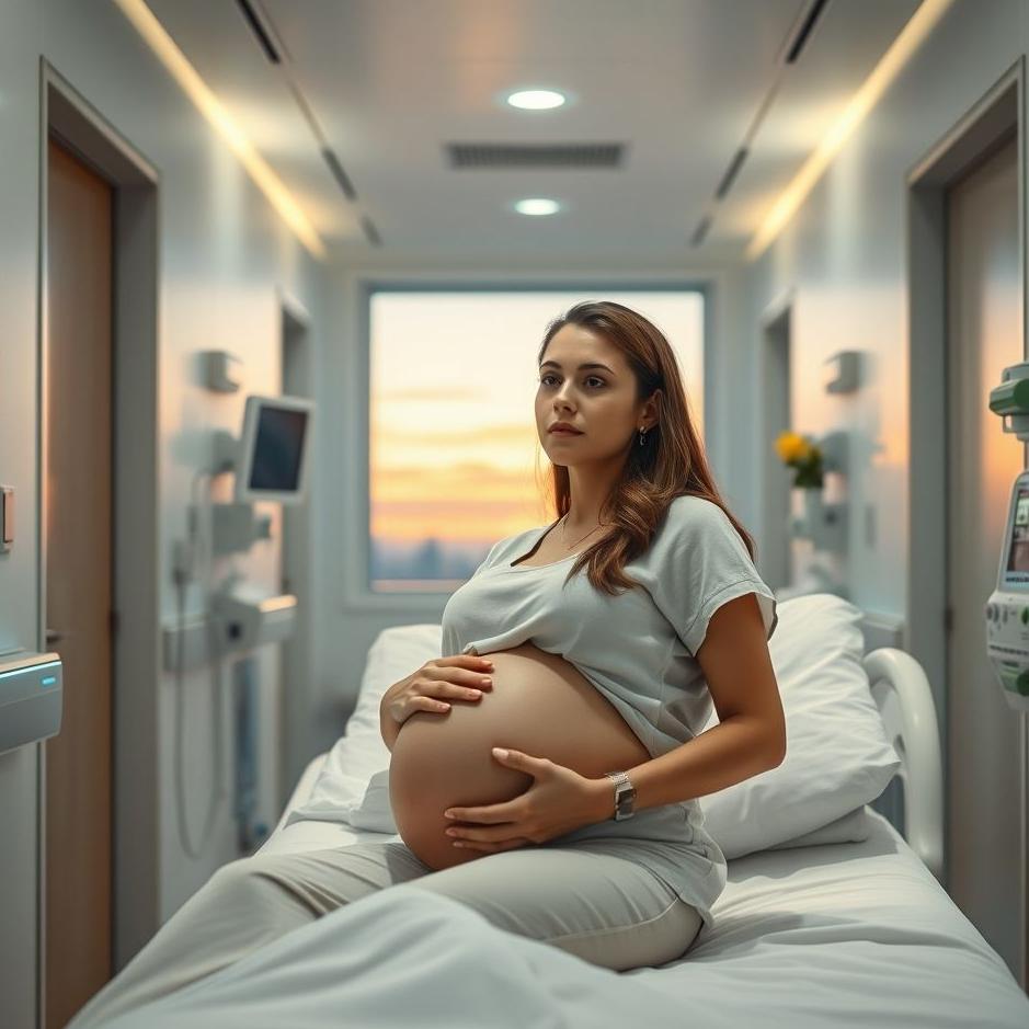 Dream : Waiting to give birth in a hospital in a dream