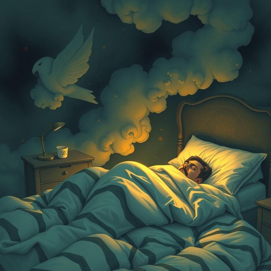 Dream : Waking up from a nightmare in a dream