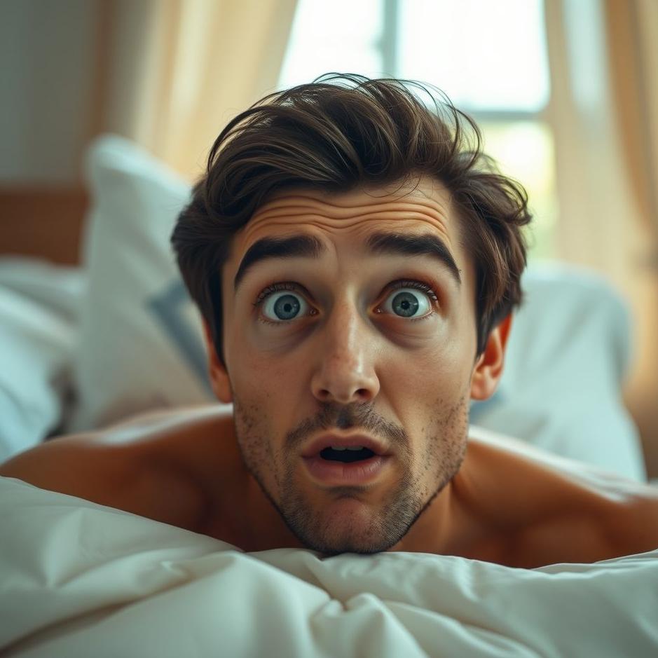 Dream : Waking up with a start in a dream