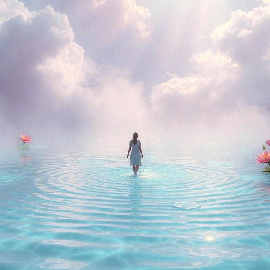 Dream : Walk in the water flowing in the dream