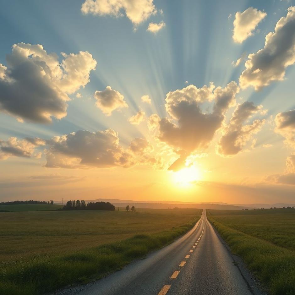 Dream Dictionary : Walk on the bright road in the dream