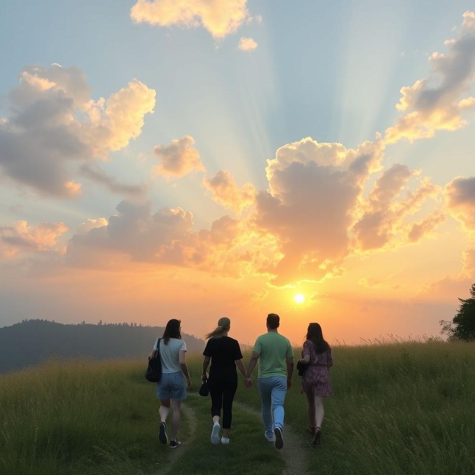 Dream : Walk with friends in the dream