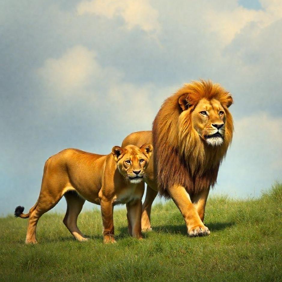 Dream : Walk with lions in the dream