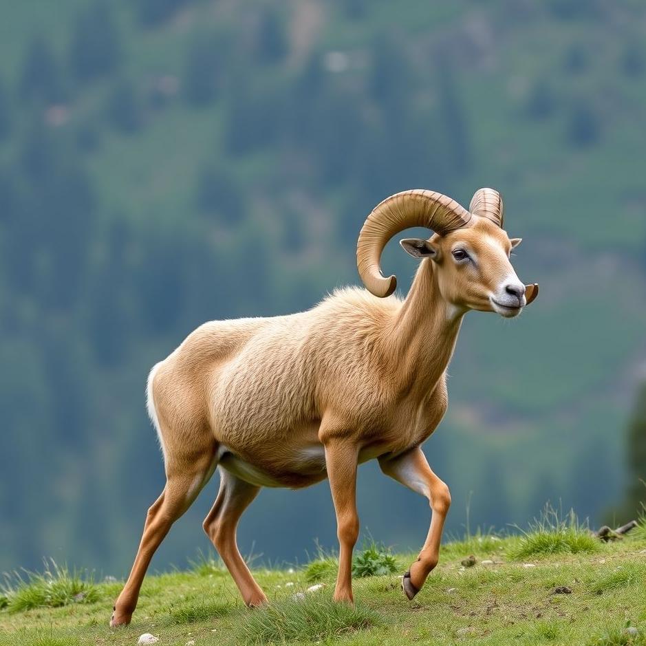 Dream : Walking a ram