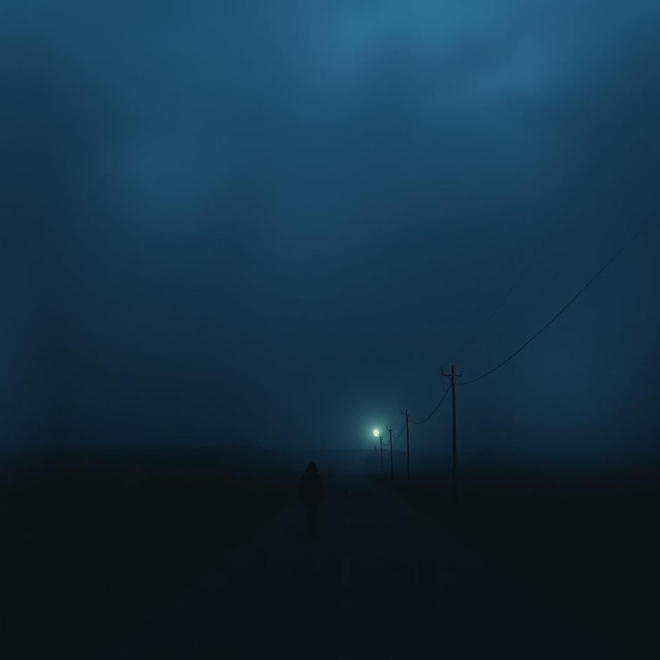 Dream : Walking alone on a dark road in a dream