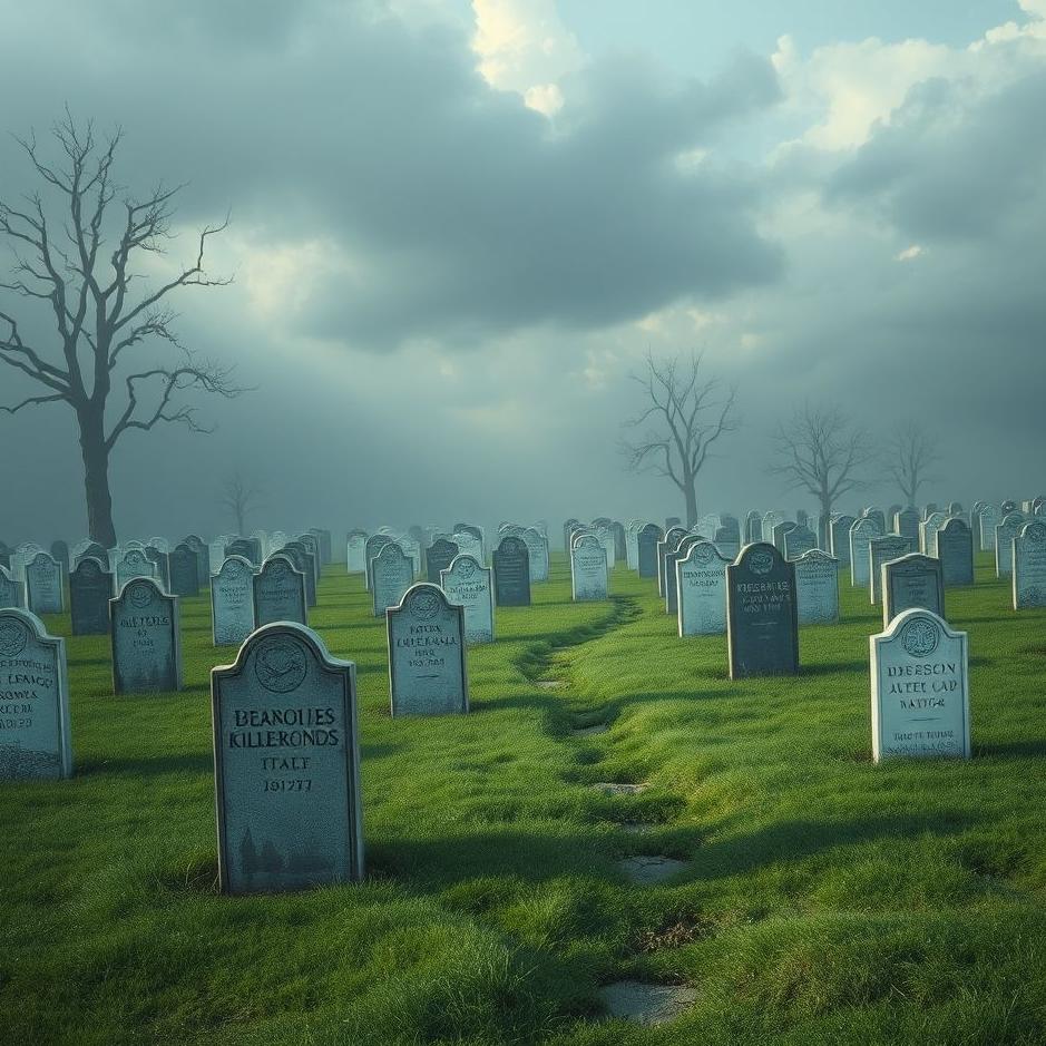 Dream : Walking among graves in a dream