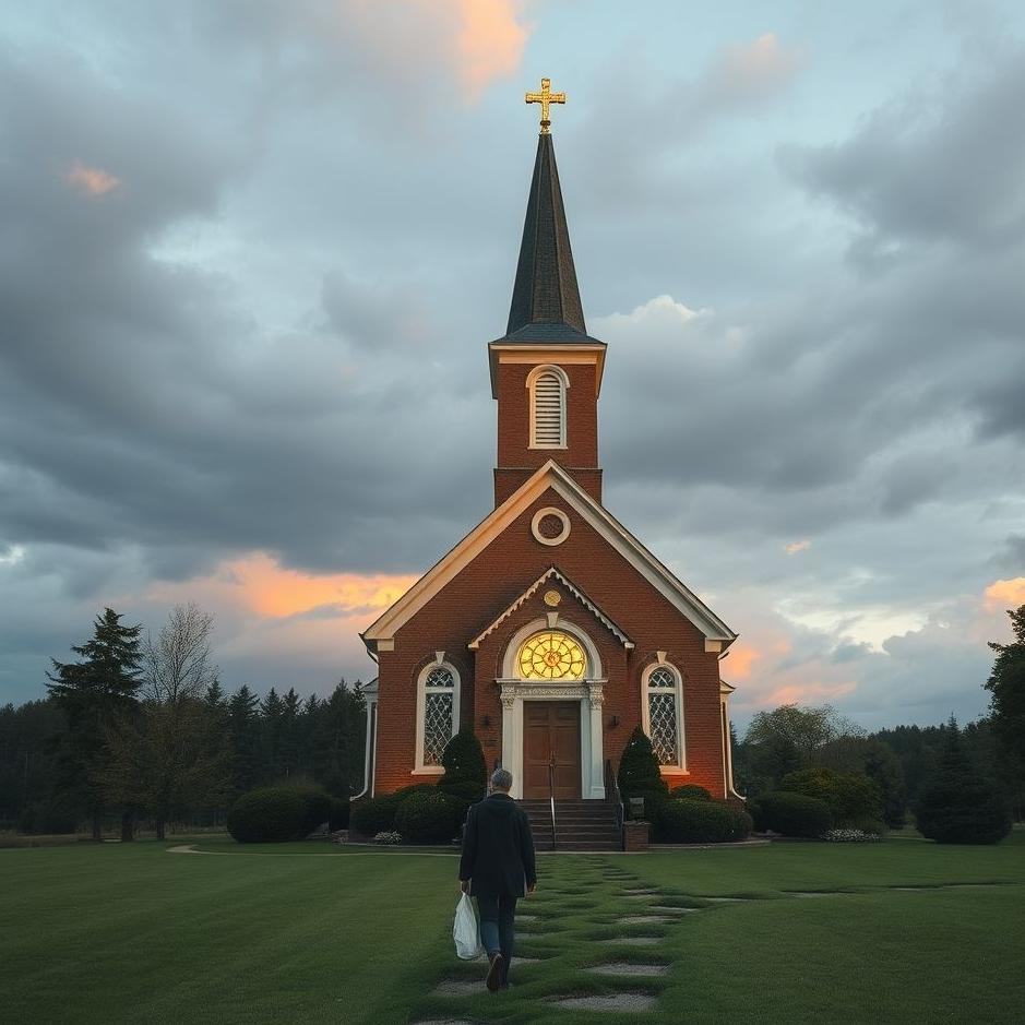 Dream : Walking around a church in a dream