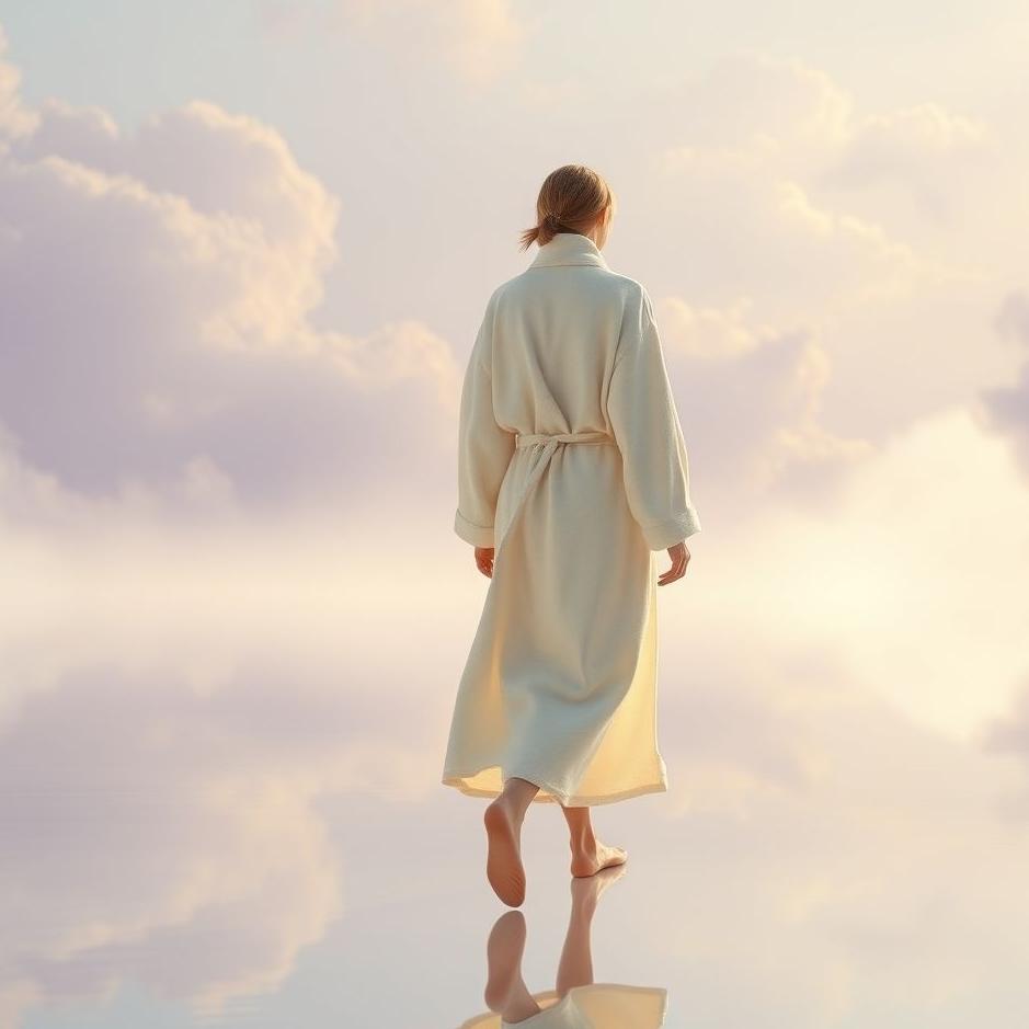 Dream : Walking around in a bathrobe in a dream